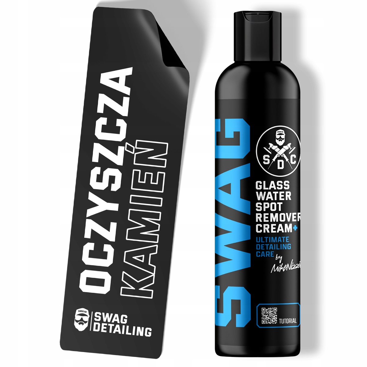 Swag Glass Water Spot Remover Cream+ 250ML Pasta Do Szyb Usuwa Osady