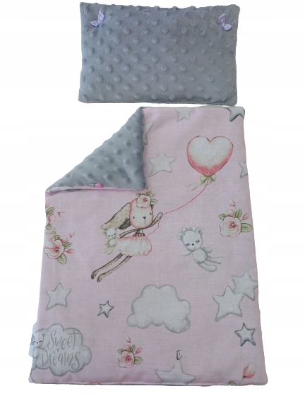 POŚCIEL DLA LALEK KOŁDERKA PODUSZKA DO WÓZKA