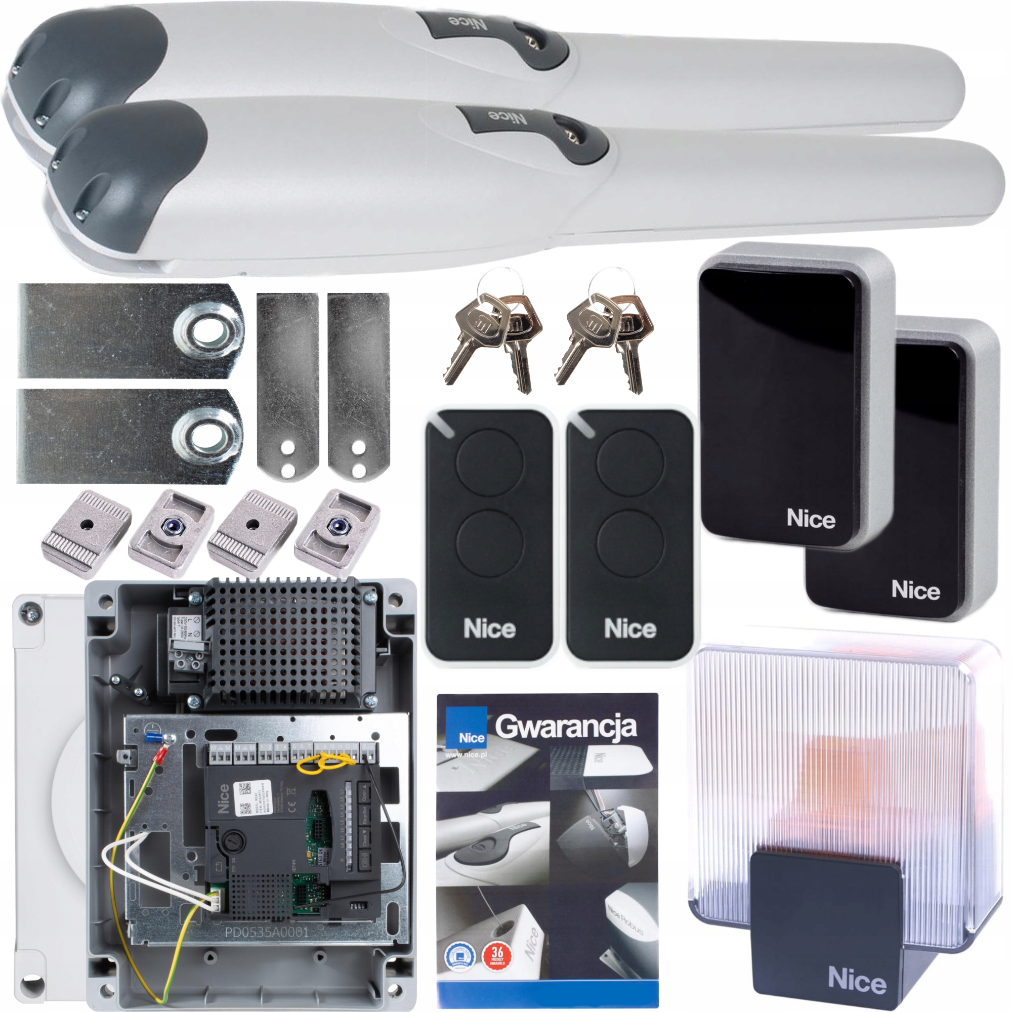 Sada automatizácie pre bránu Nice Wingo 3524 lampa