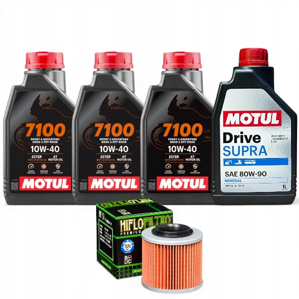 Olej filtr Loncin Xwolf 550 Zestaw serwisowy Motul