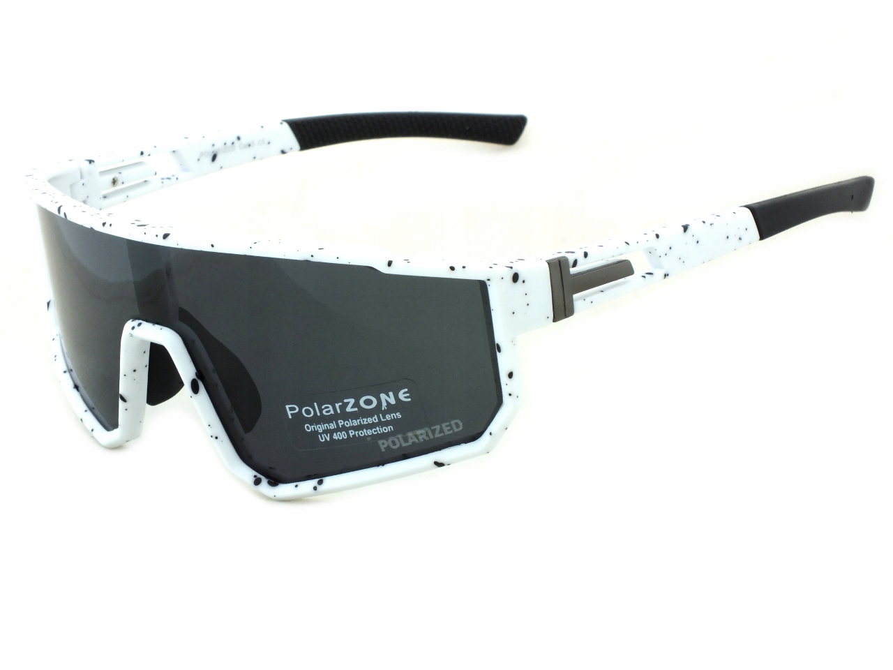Okulary rowerowe PolarZONE dla kobiet Sportowe damskie białe Polaryzacja