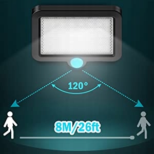 MPJ Solarne Oświetlenie Zewnętrzne 56LED Czujnik Ruchu — miniatura 10