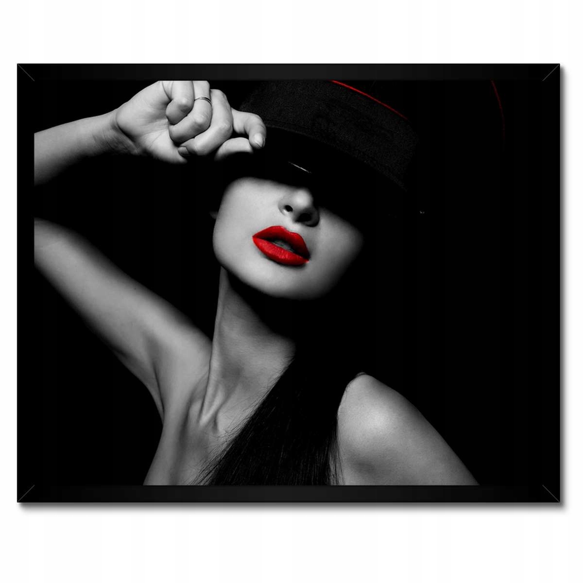 Plakáty v rámu 50x40 Červené rty Rtěnka