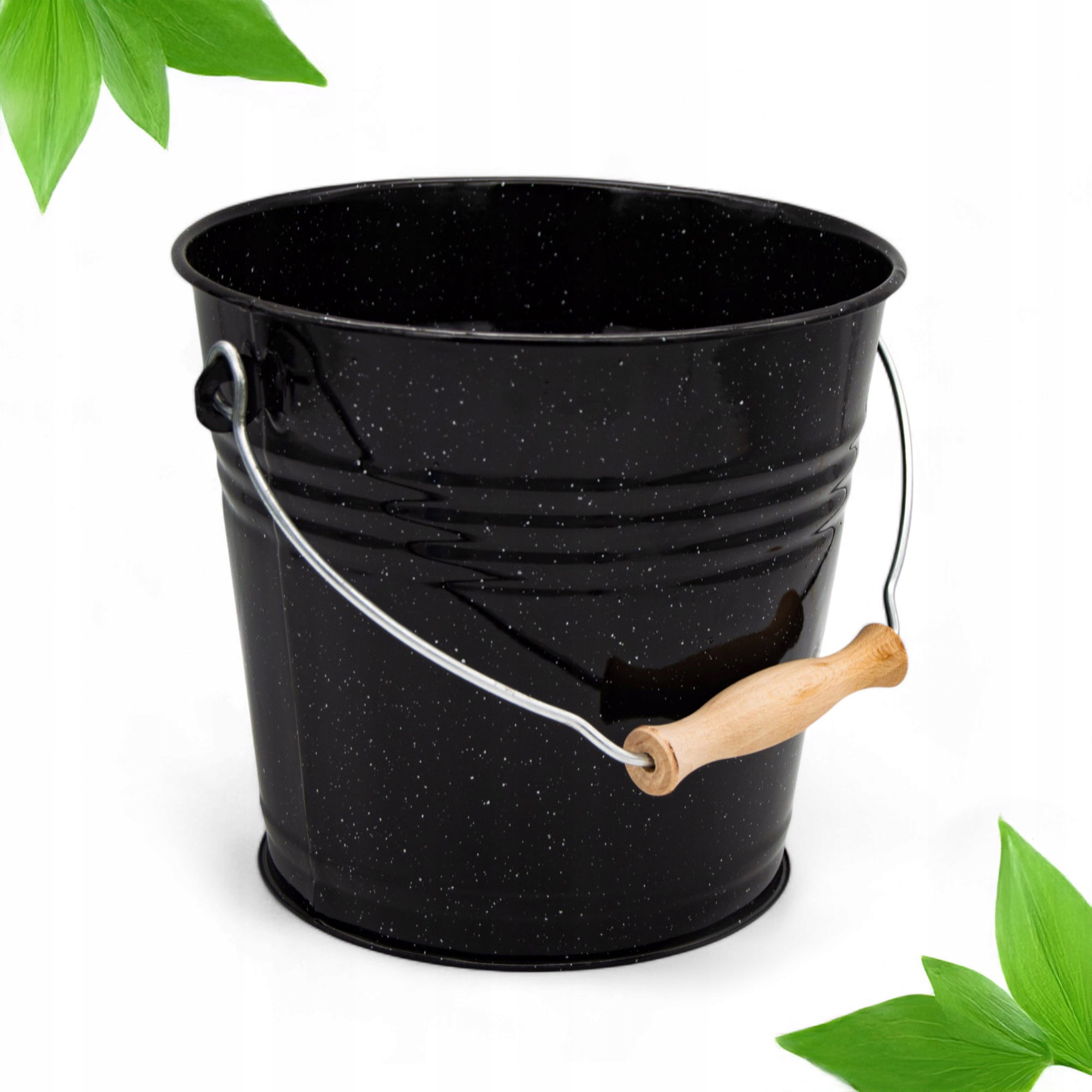 Wiadro emaliowane wiaderko tradycyjne 28cm DOMOWE NA ŻYWNOŚĆ