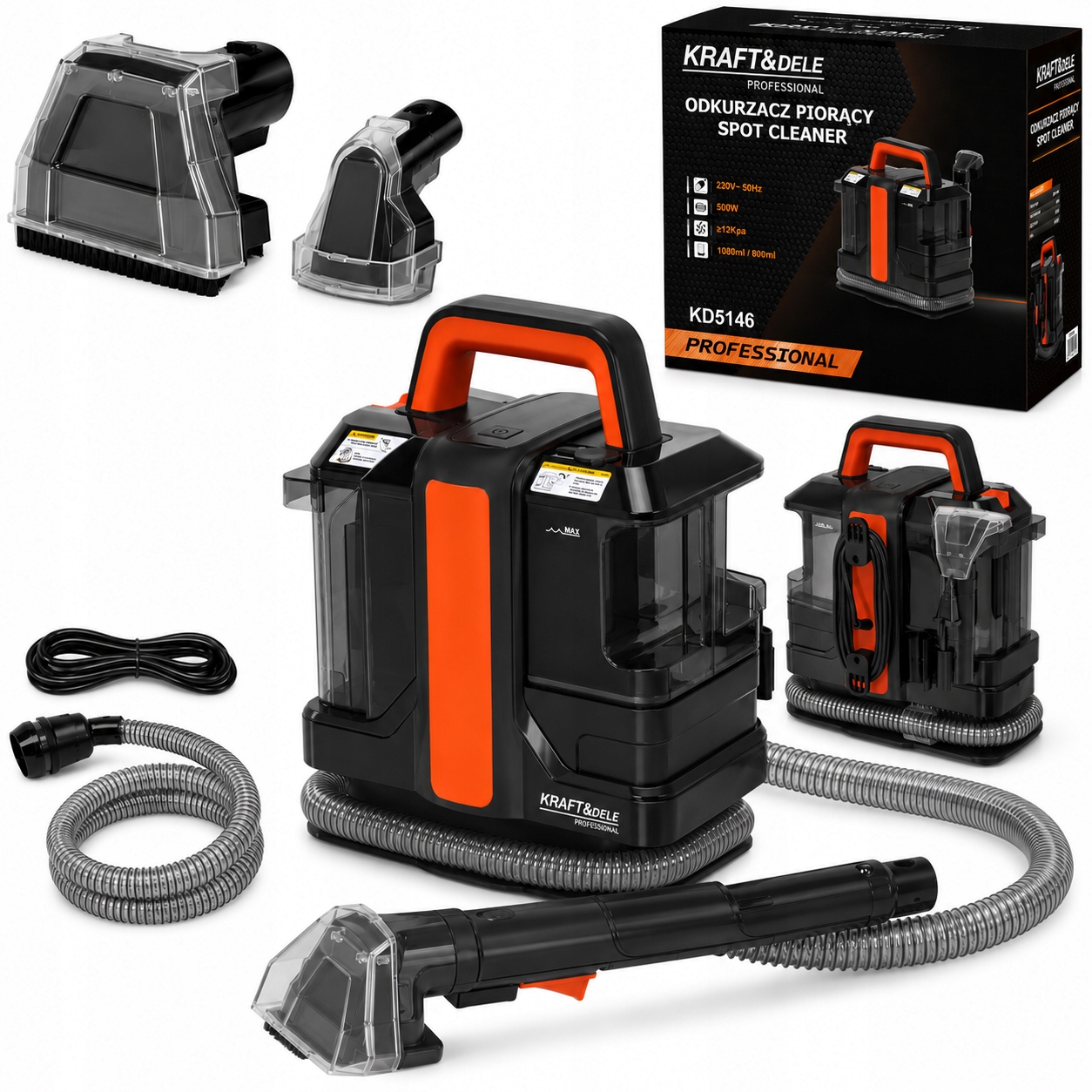 Tepovač Mokro Sucho 500W 12KPA Dve Nádrže Kraft&dele KD5146