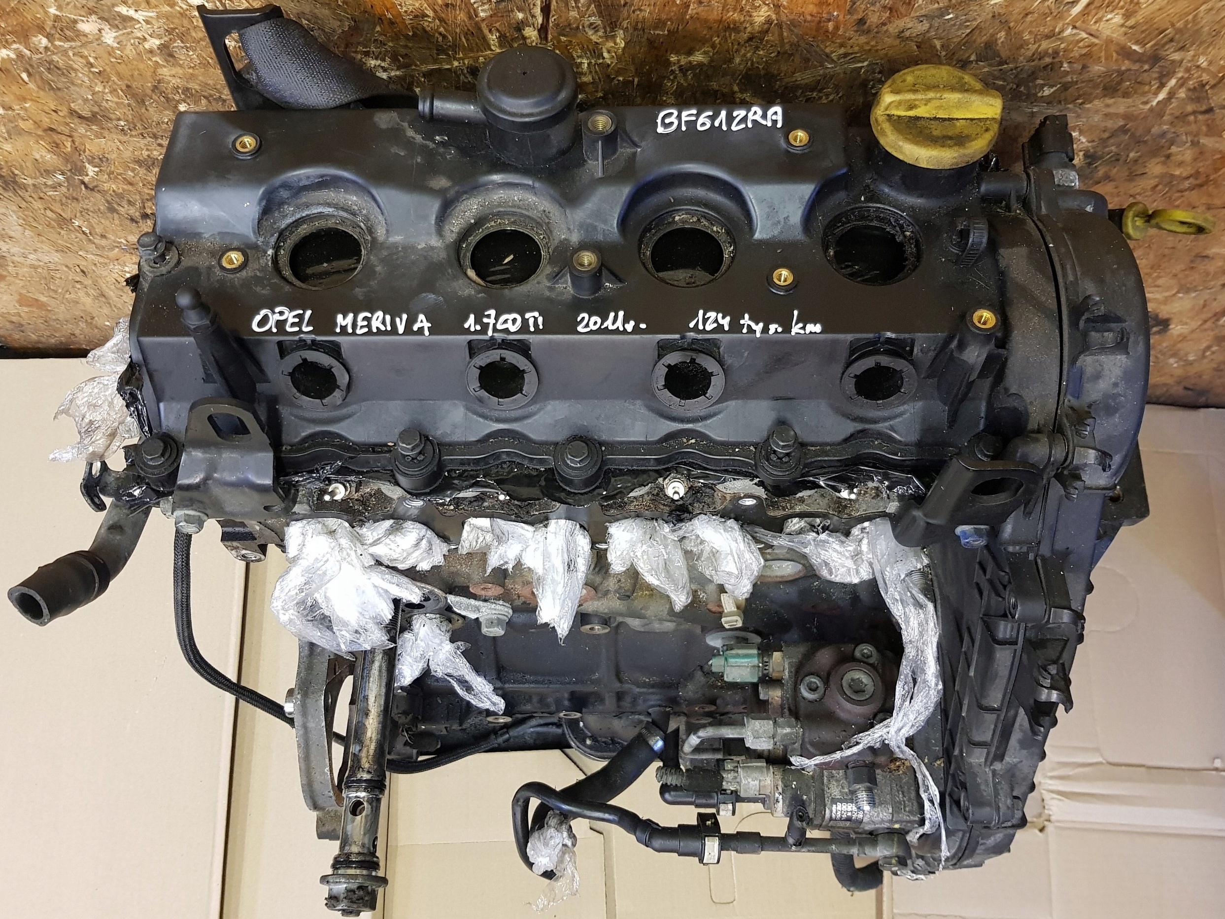 OPEL ASTRA IV J MERIVA B 1.7 CDTI 2011 A17DT engine 124 TYS KM