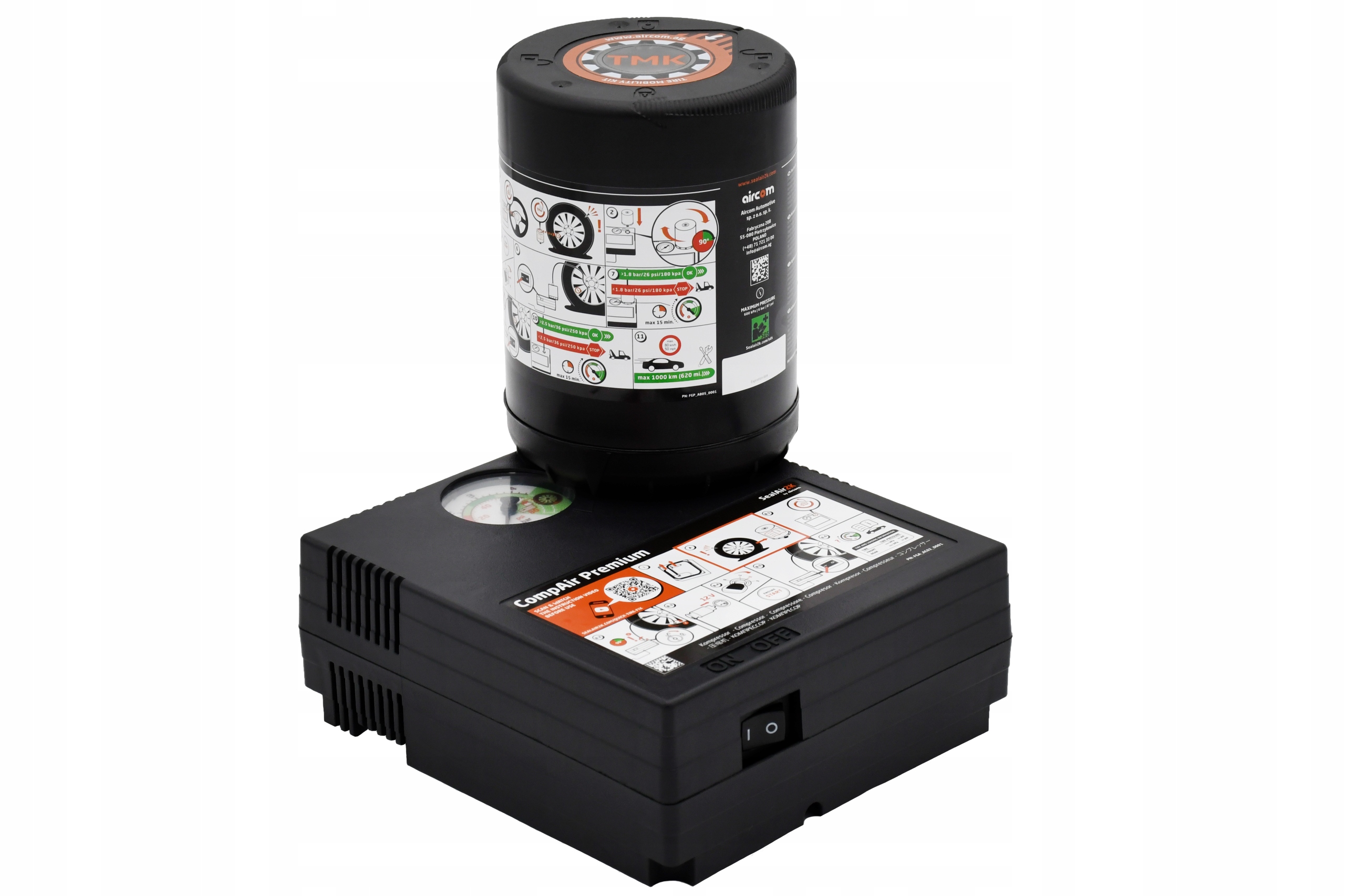 Комплект для ремонта шин с герметиком 450ml x4