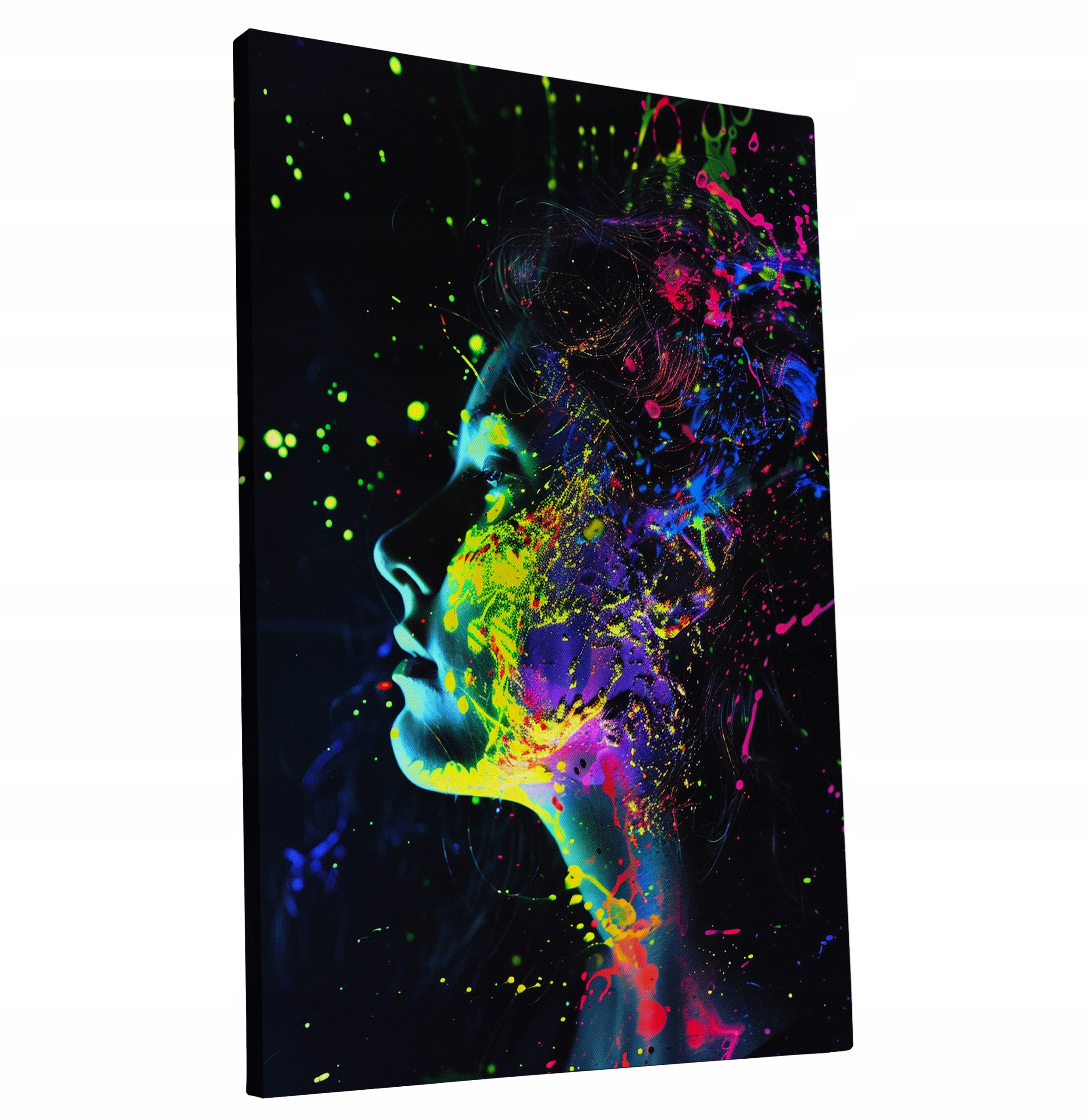Obraz na plátně Portrét ženy v barvách do domu obývacího pokoje 80x120
