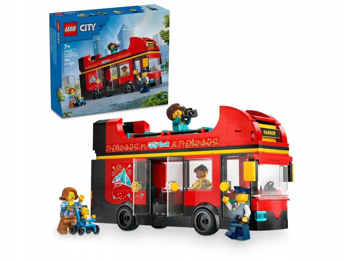 Lego 60407 City Červený patrový autobus