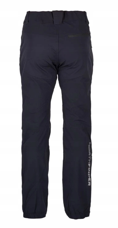 Pánské softshellové kalhoty hybridní celorozepínací Ganek black 26810/XXL