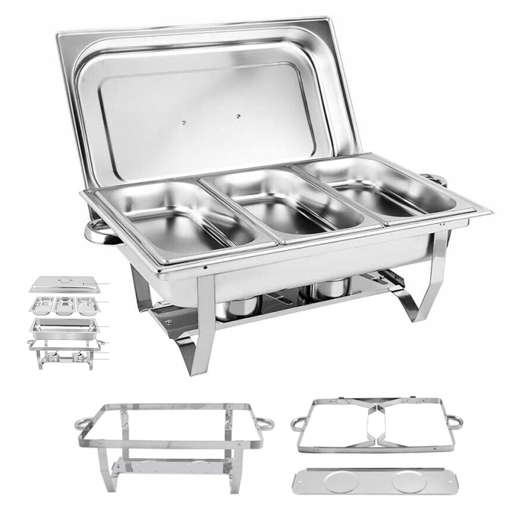 Gastronomický Ohřívač Pro Servírování Pokrmů Set 9L 3v1