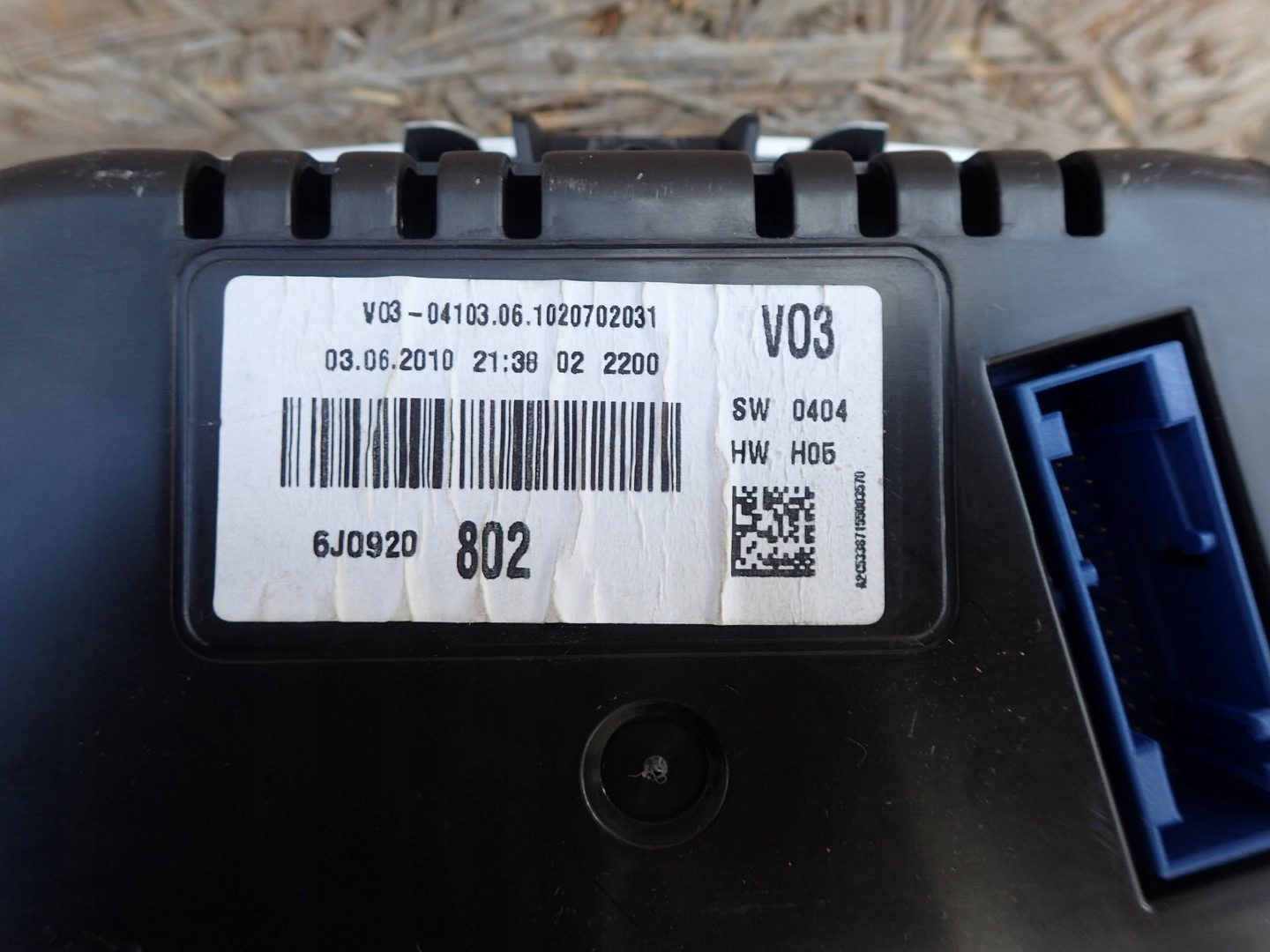 dials SEAT IBIZA 4 IV 6J 1.4 2008- 6J0920820