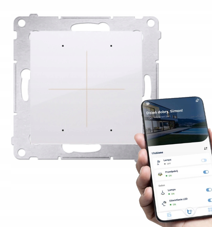 Simon 54 Go Ovládač Control ovládaný smartfónom Wi-Fi Biely