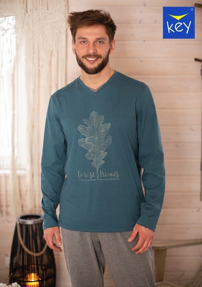 

Piżama męska bawełniana Key Mns 746 B21 M-2XL zie