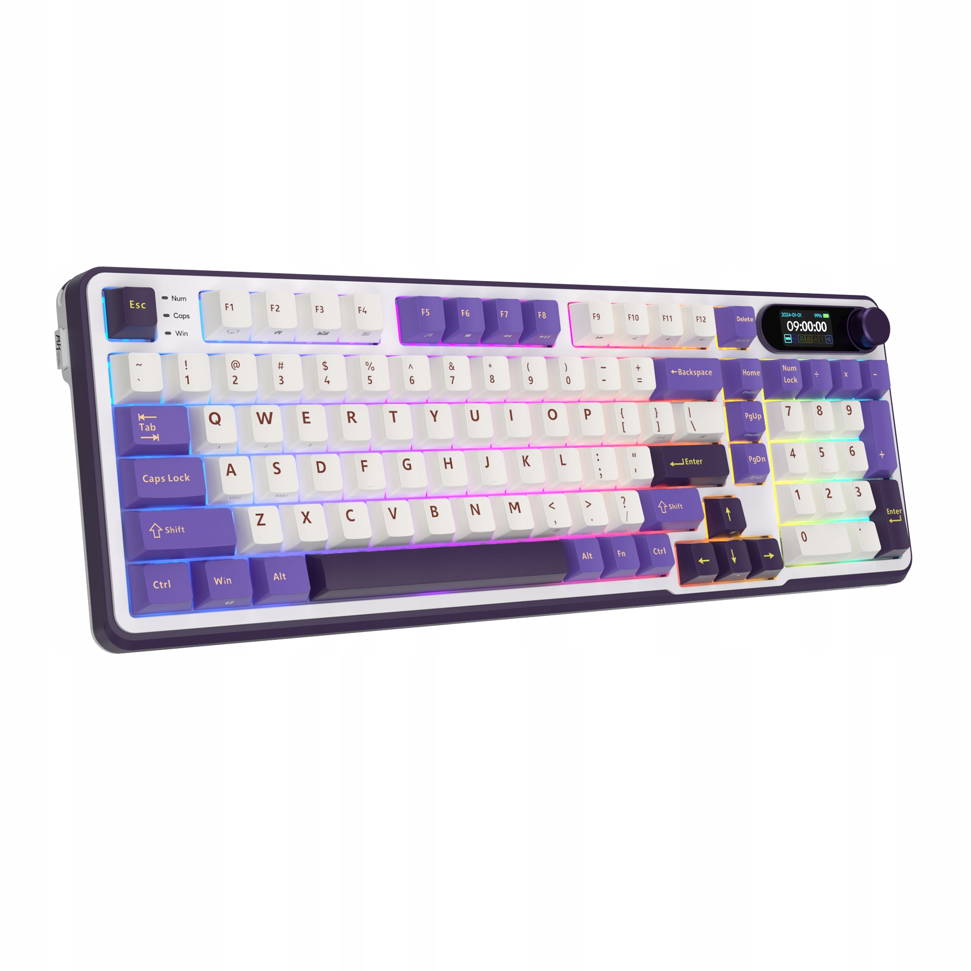 ROYAL KLUDGE RK-S98 Blackberry Mousse Gaming Keyboard Chartreuse switch — 7