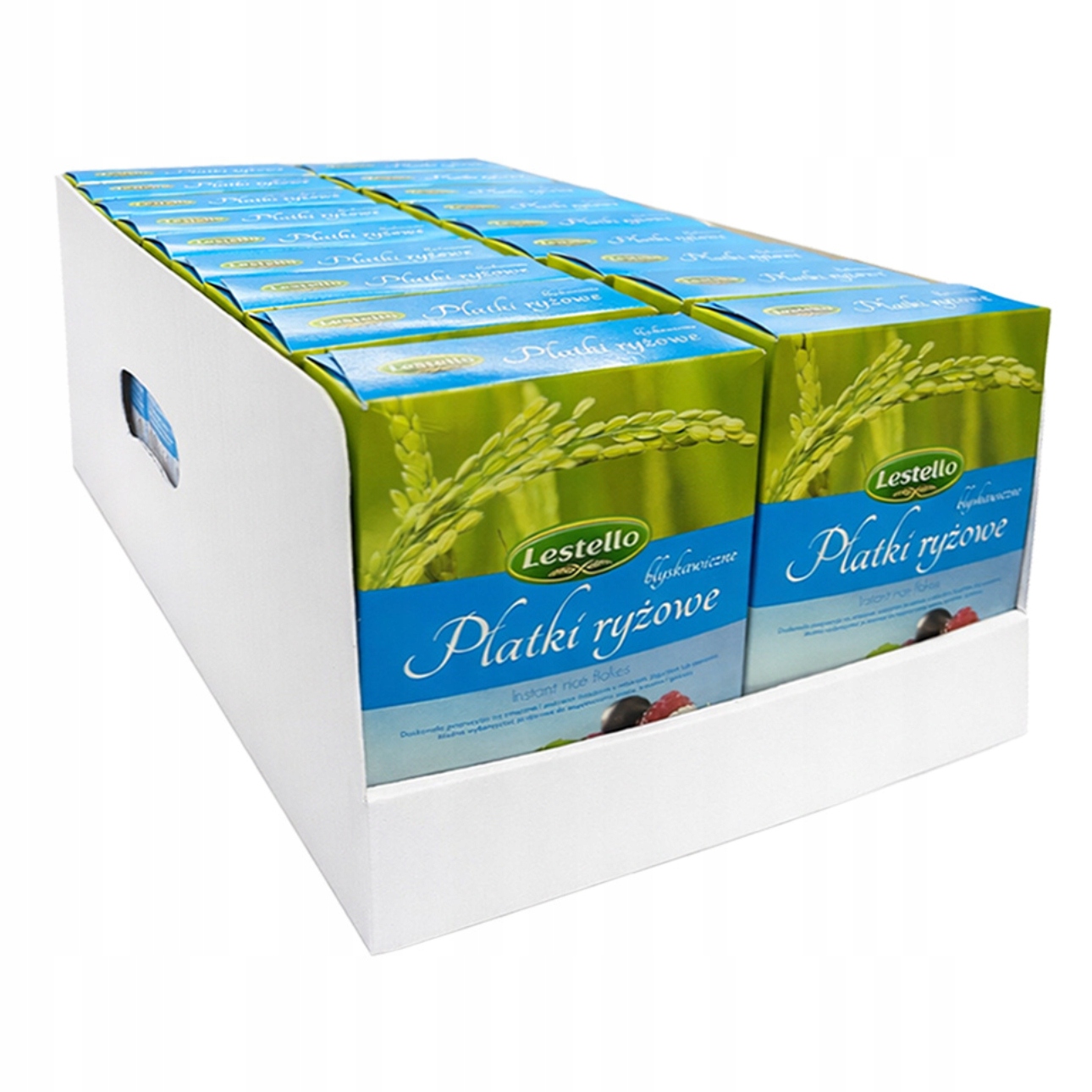 Levně Bleskové rýžové vločky Lestello 7,2 kg 18x400 g Karton Rychlá snídaně