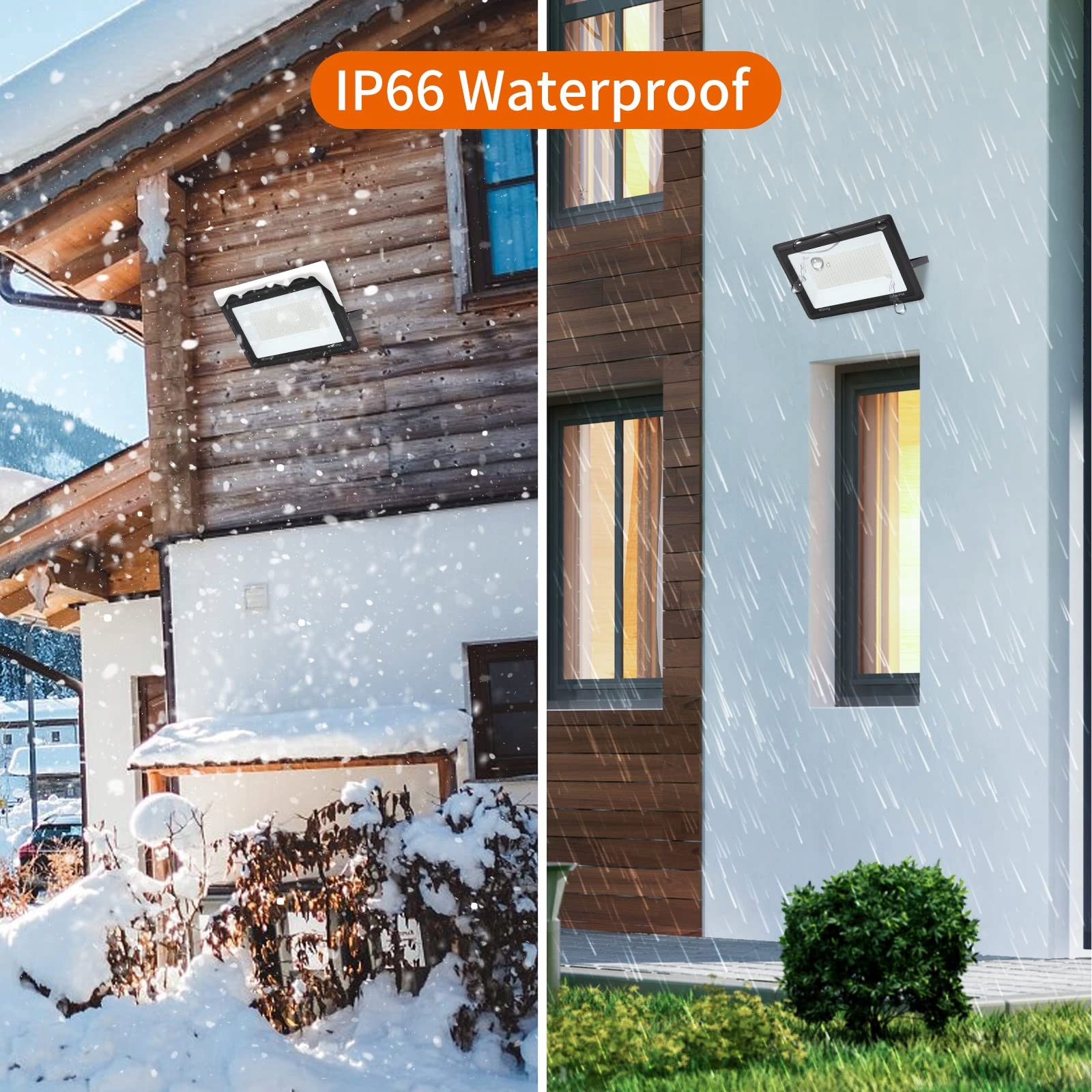 Reflektor LED Zewnętrzny Wodoodporny Zimny Biały 200W IP66 BLIVRIG — miniatura 4