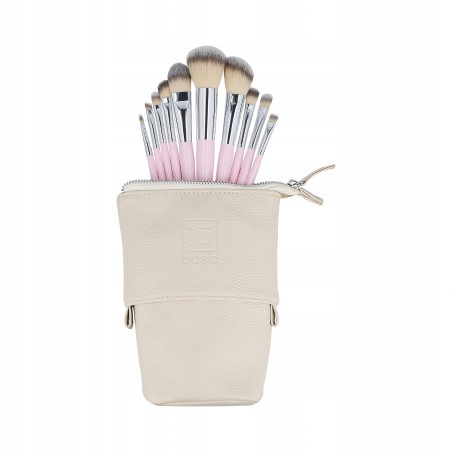 ilu basic Sada 10 štětců na make-up pouzdro, Růžová