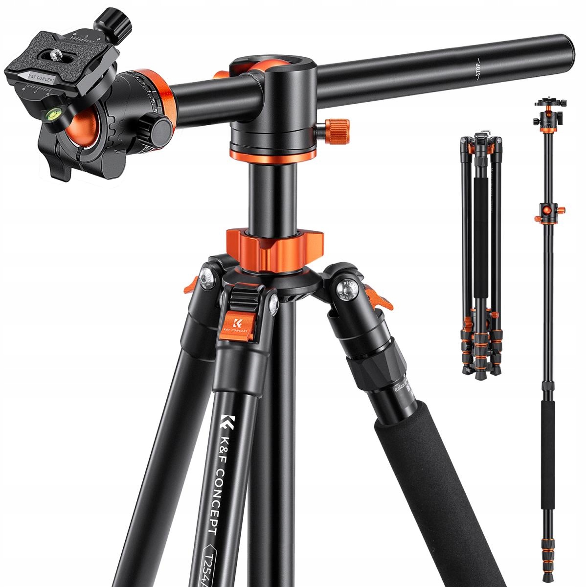 K&f Vysoký Fotografický stativ 240 cm Pro Flat Lay Monopod Sloupek T 90