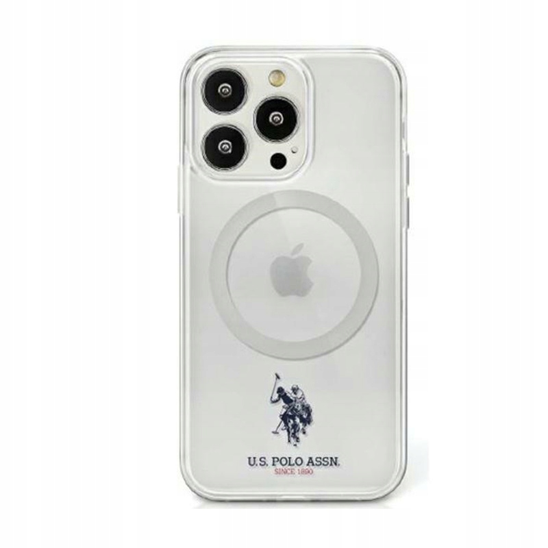 Us Polo Assn MagSafe Collection Pouzdro pro iPhone 15 (průhledný)