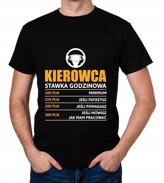

koszulka Kierowca stawka godzinowa prezent