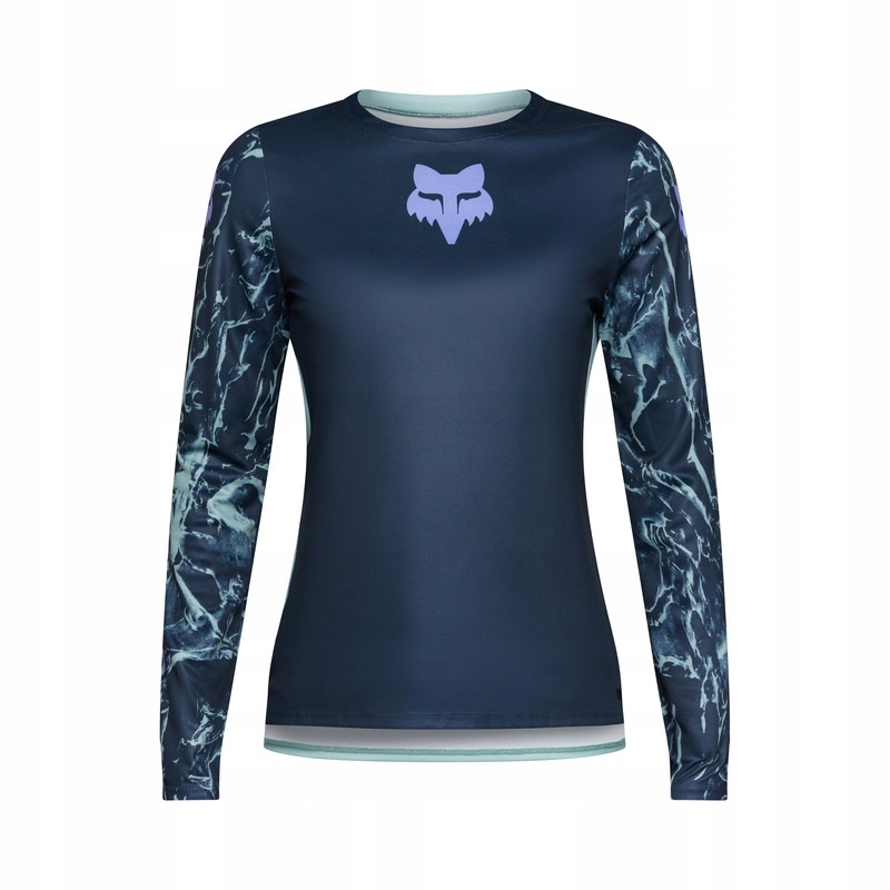 Dámský Cyklistický Dres S Dlouhým Rukávem Fox Ranger Img Print Arctic Blue