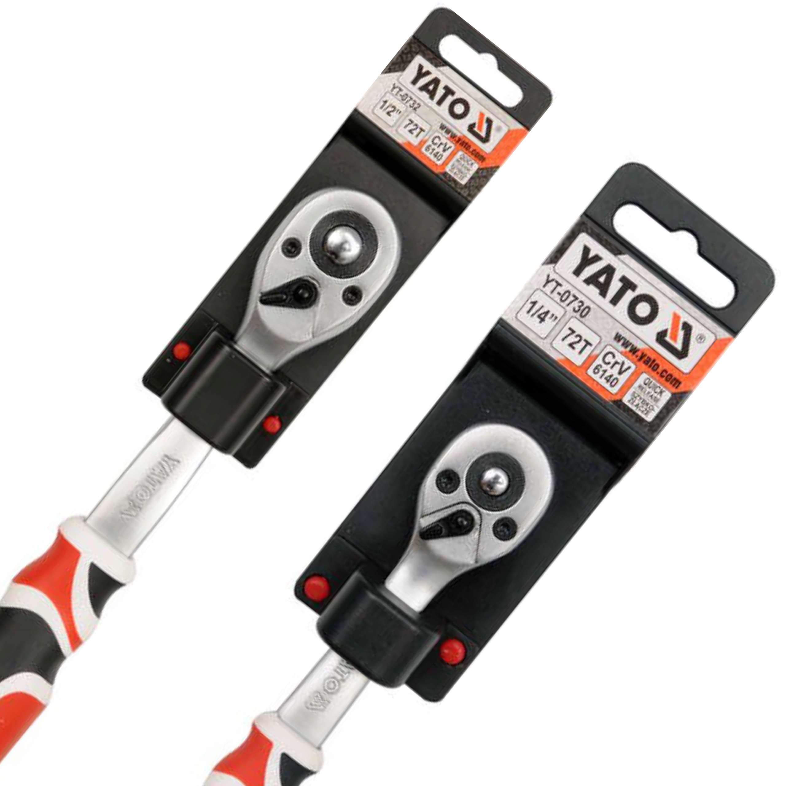 

Yato 2 Sztuki Grzechotki Wygięte 1/2'' i 1/4''
