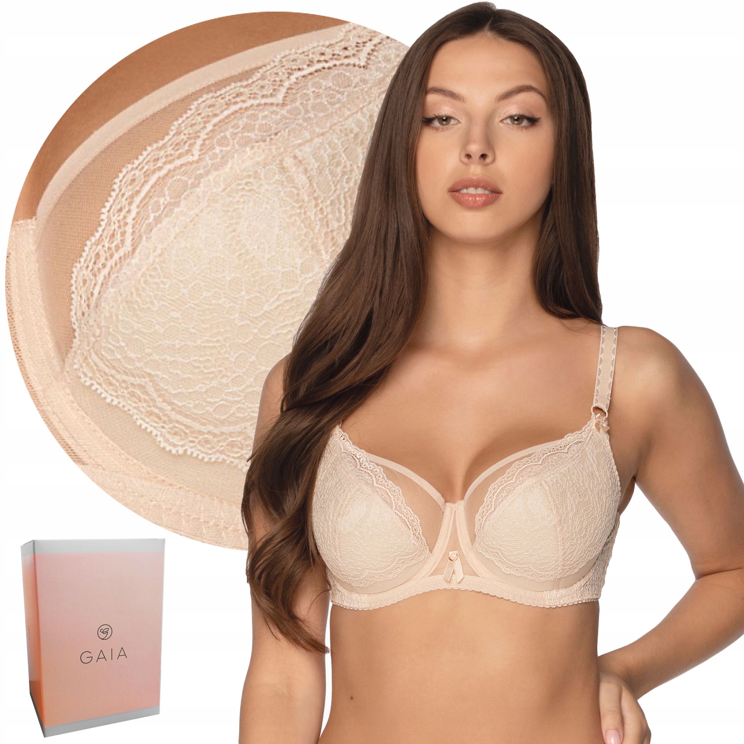 

Gaia biustonosz Semi-Soft 1184 Isabella beżowy 85F