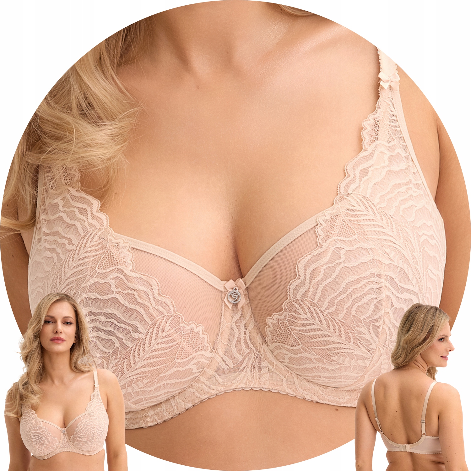 Gaia 1229 Jessia Podprsenka měkká béžová 90F