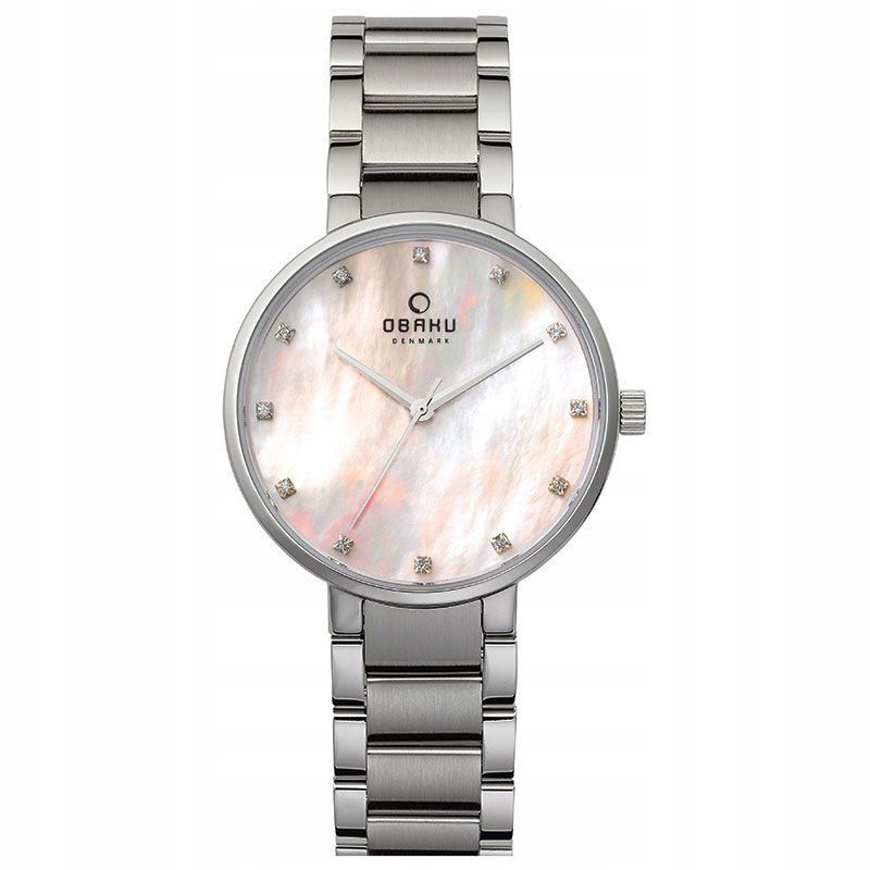 Dámské hodinky Obaku Denmark V189LXCPSC Zirkony stříbrné