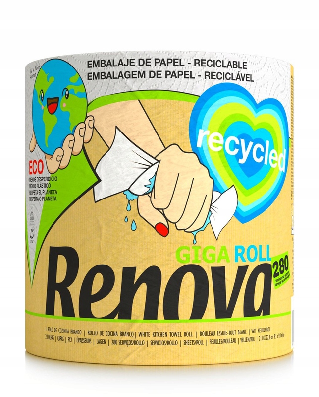 

Ręcznik papierowy Renova Giga Roll Recycled