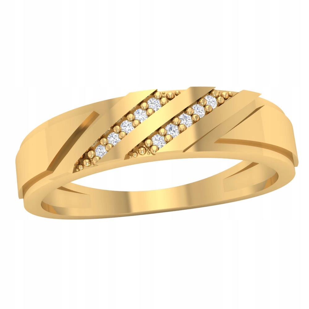 Zlatý Prstýnek Šikmý Snubní Prsten Vzory Zlato 585