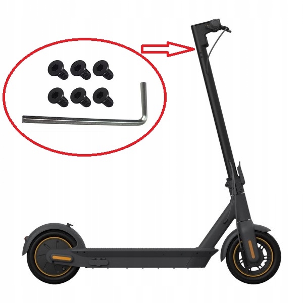 Zestaw Śrub do Kierownicy do Hulajnogi Ninebot Max G30 Motus Scooty 10