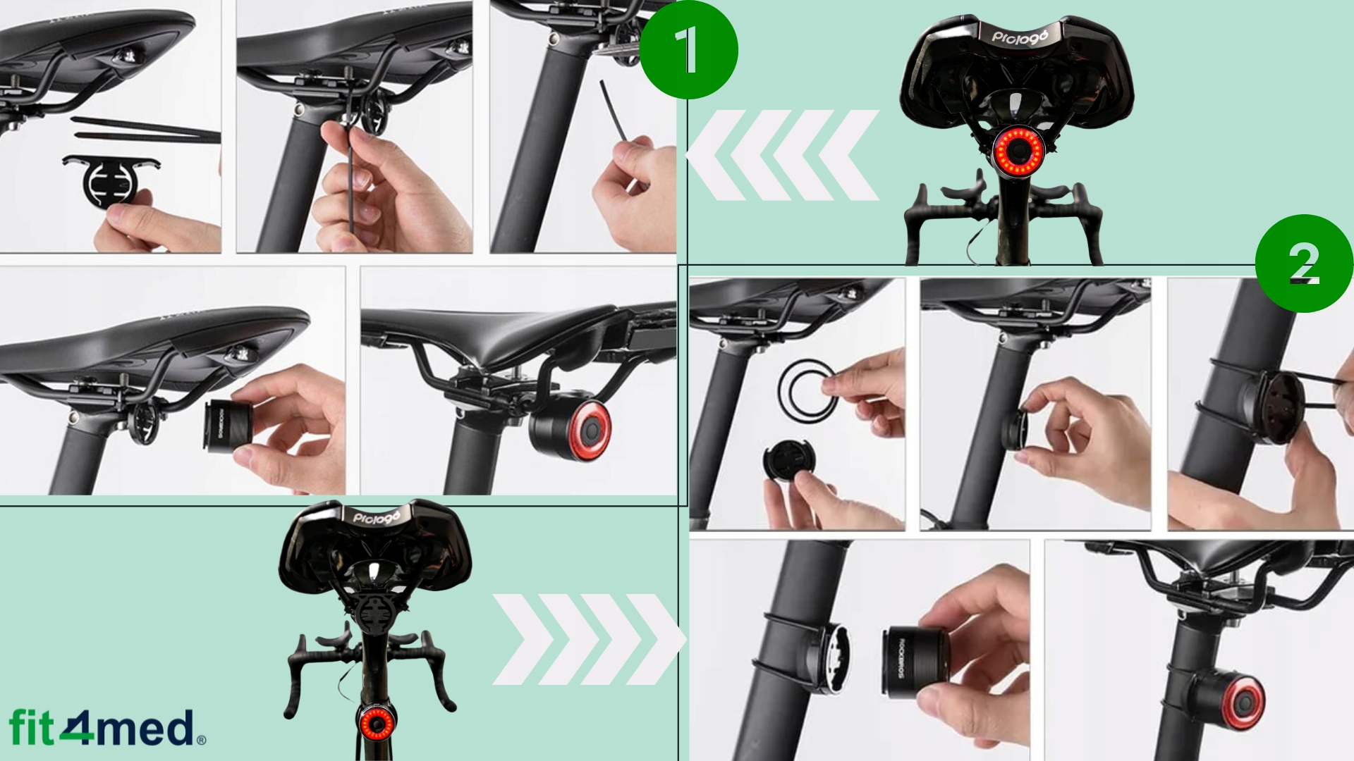 LAMPKA ROWEROWA NA ROWER TYLNA USB AKUMULATOR CZUJNIK RUCHU ŚWIATŁO STOP Rodzaj tylne