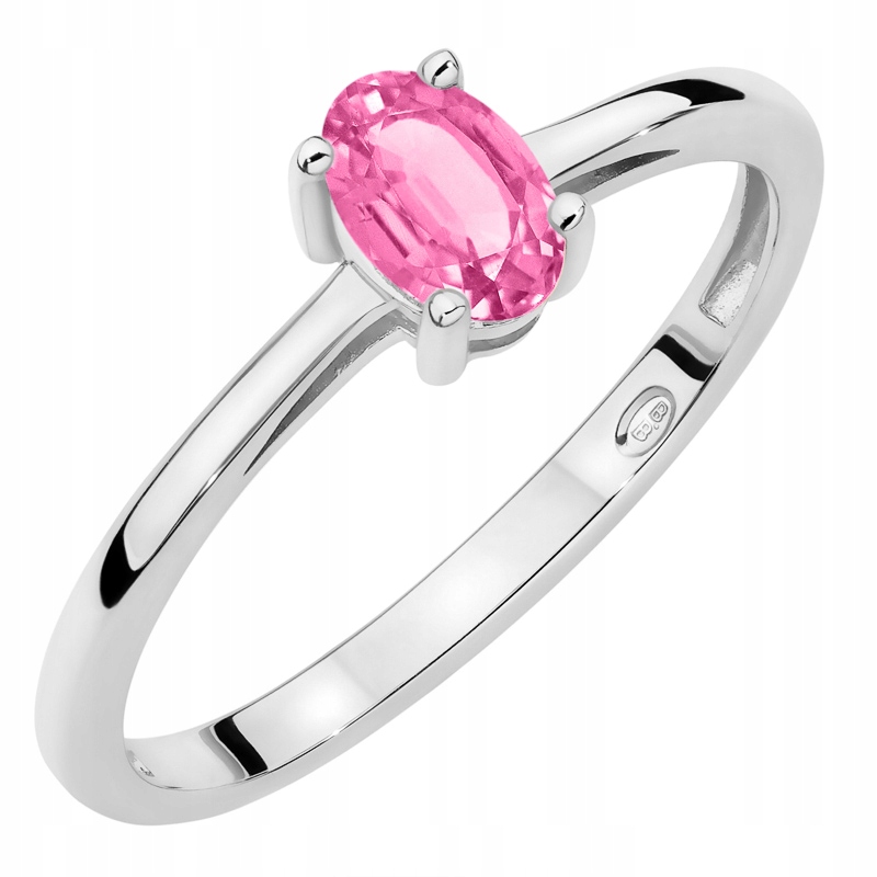 Zlatý Prstýnek Zásnubní pr. 585 s oválným topazem 0.50 ct 14k