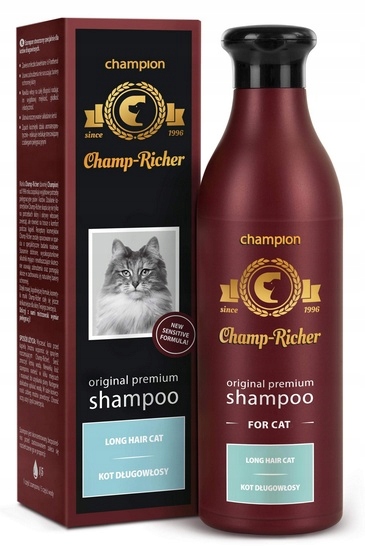 Šampon Pro Dlouhosrsté Kočky Péče O Srst Champ-richer 250 ML