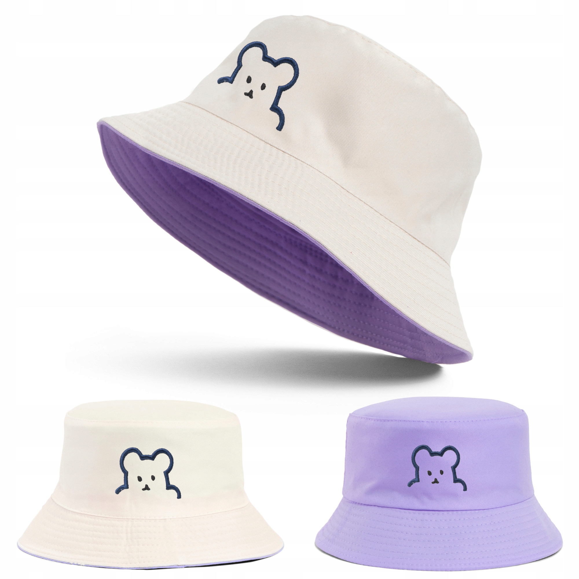 

Kapelusz Dzieci Rybacki Bucket Hat Lato Dwustronny