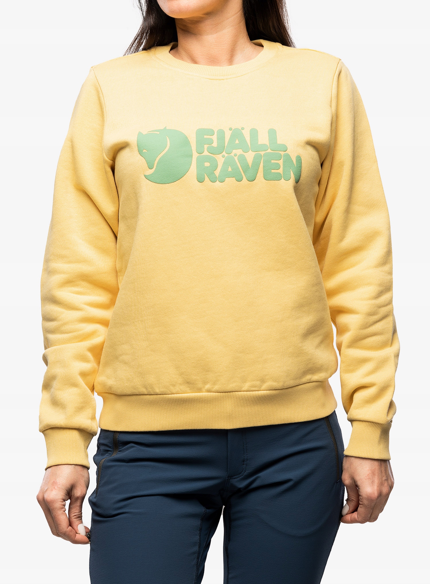 Mikina dámská Fjallraven Logo Sweater mais yellow S