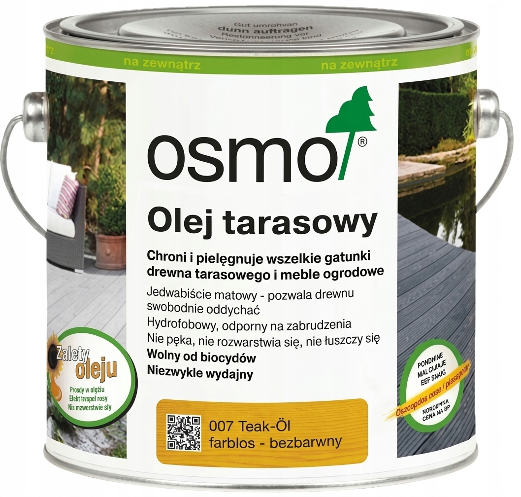 Terasový Olej Osmo 007 Teak na drevo Bezbarevný 2,5L