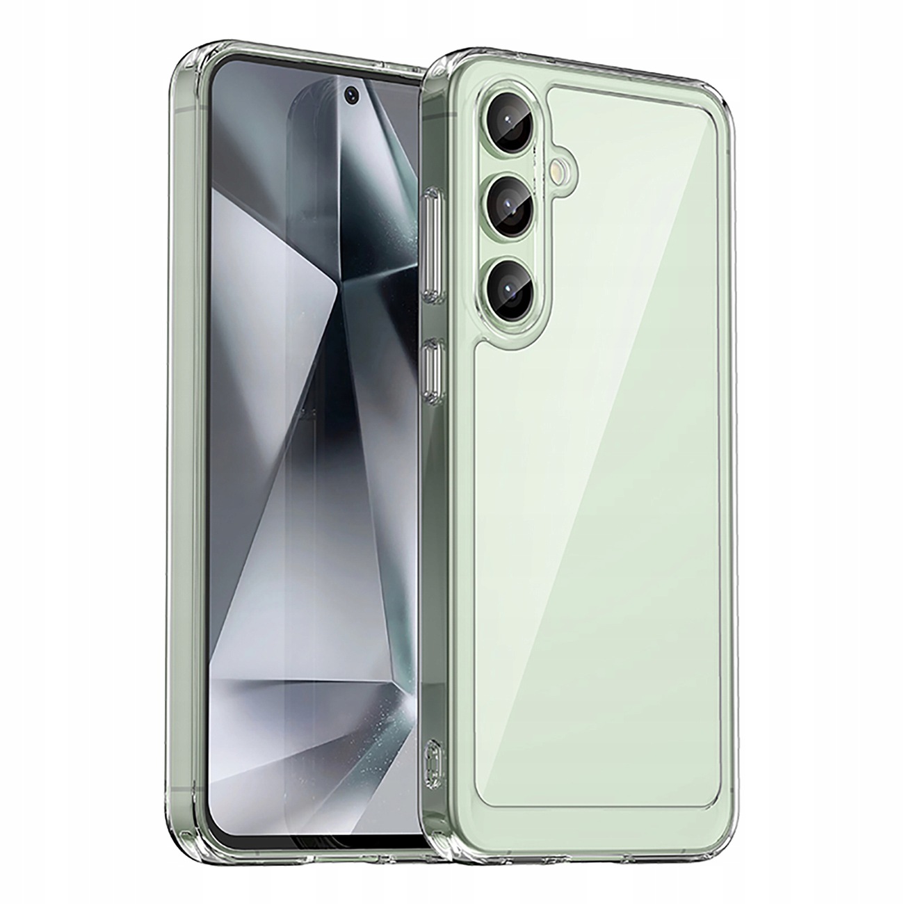 Etui silikonowe Outer Space z żelową ramką Samsung Galaxy S24 Fe clear