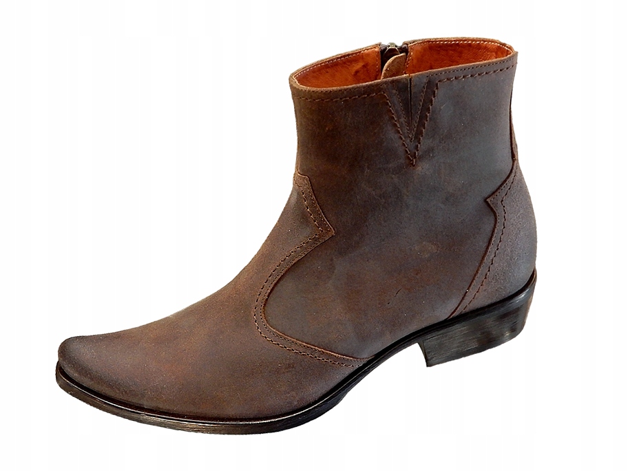 NOWOŚĆ KOWBOJKI STYLOWE RASOWA SKÓRA NATURALNA DLA PRAWDZIWEGO KOWBOJA 42