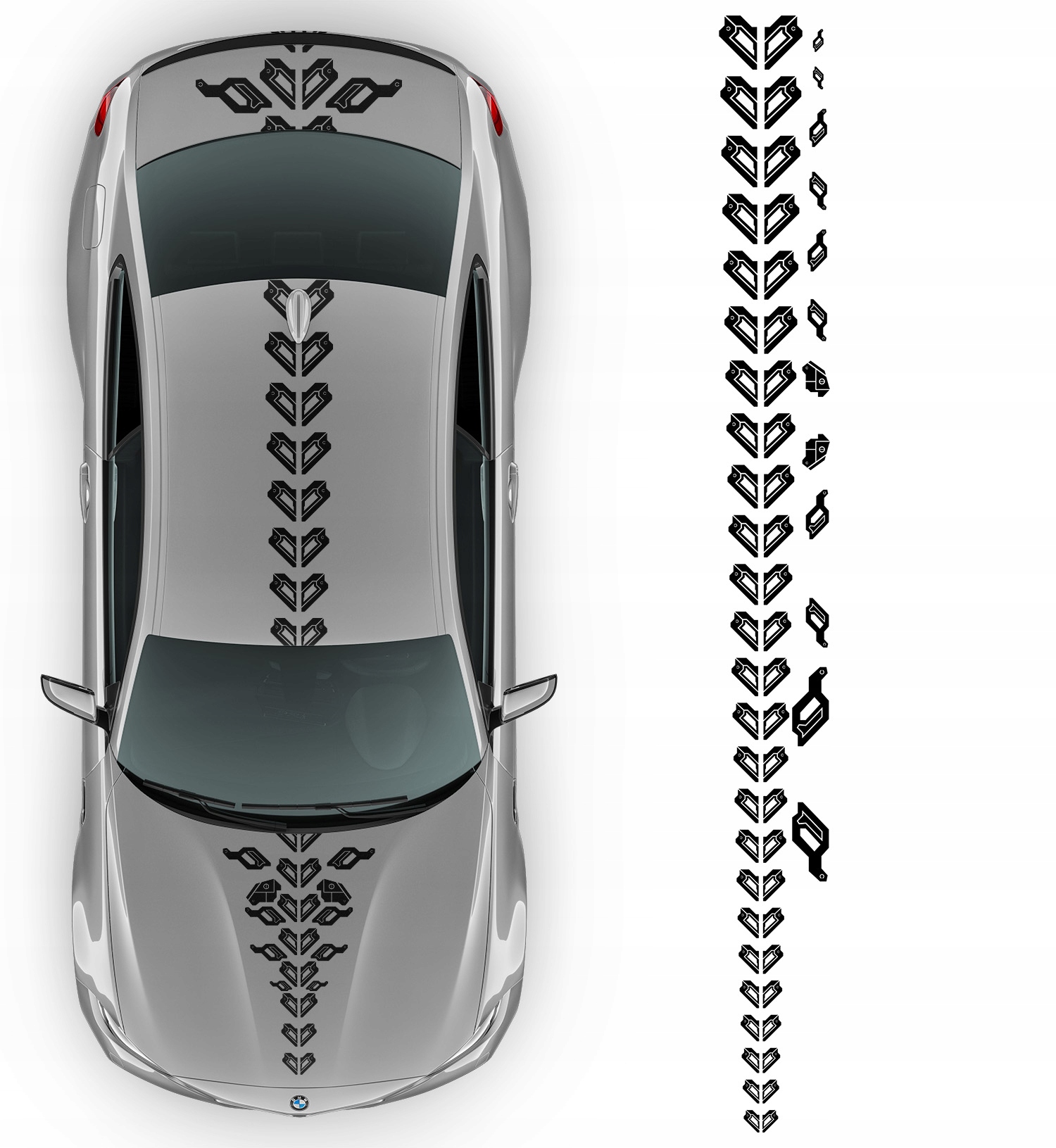 Nálepka na auto Motív Pásov Technology 42x430