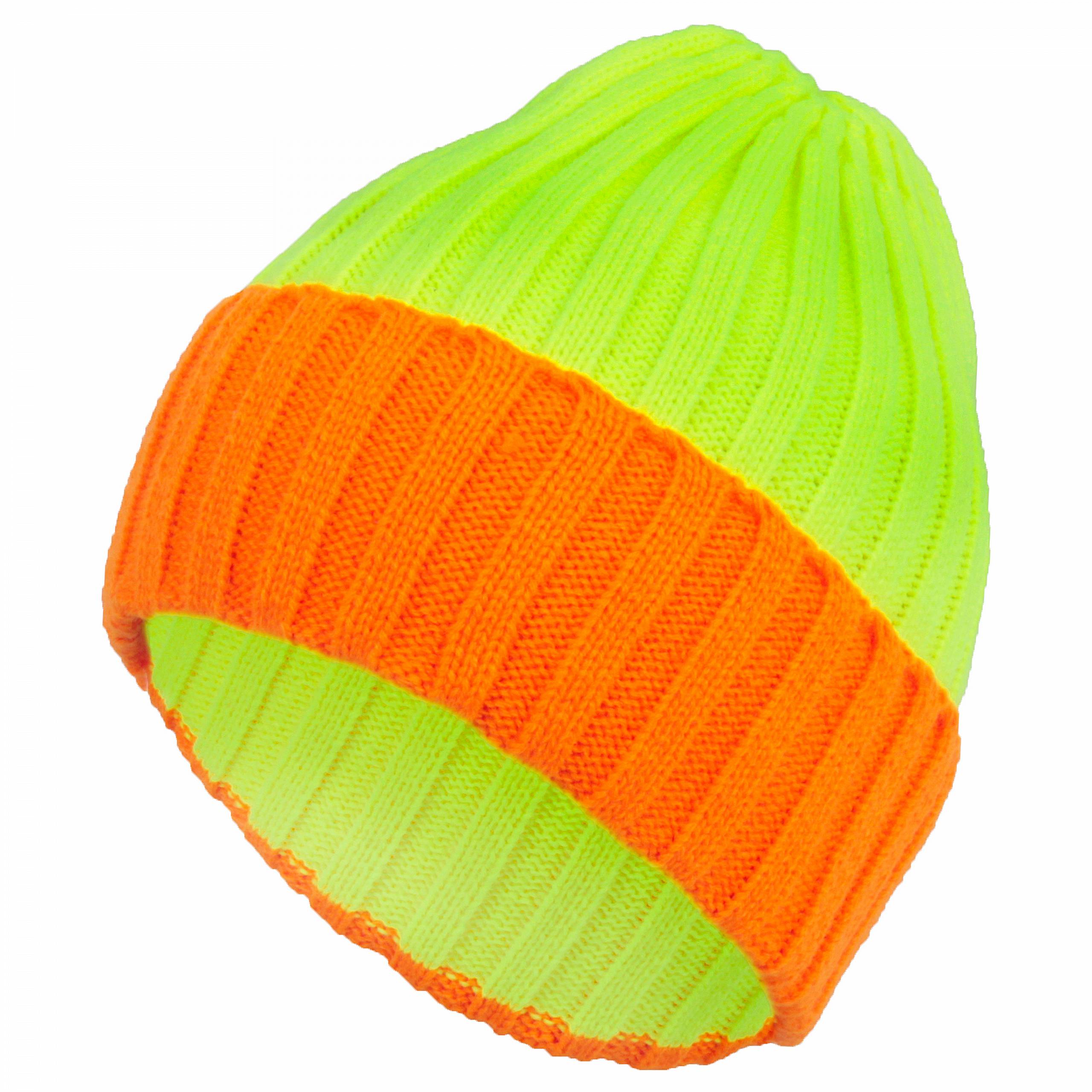 

Haker W244C Zimowa czapka z dzianniny neon