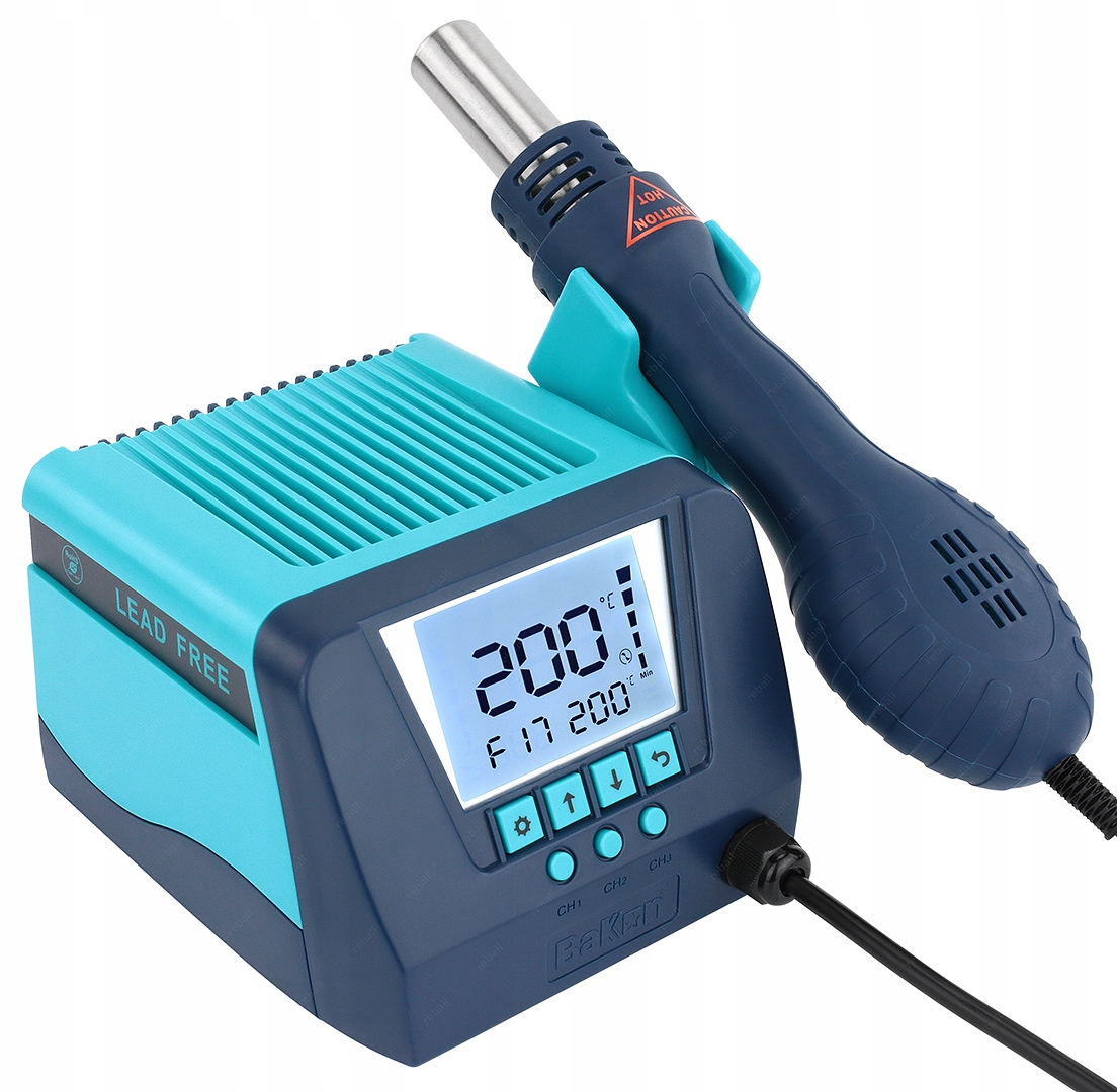 

Stacja Lutownicza Hot Air Bakon BK880 550W Dysze