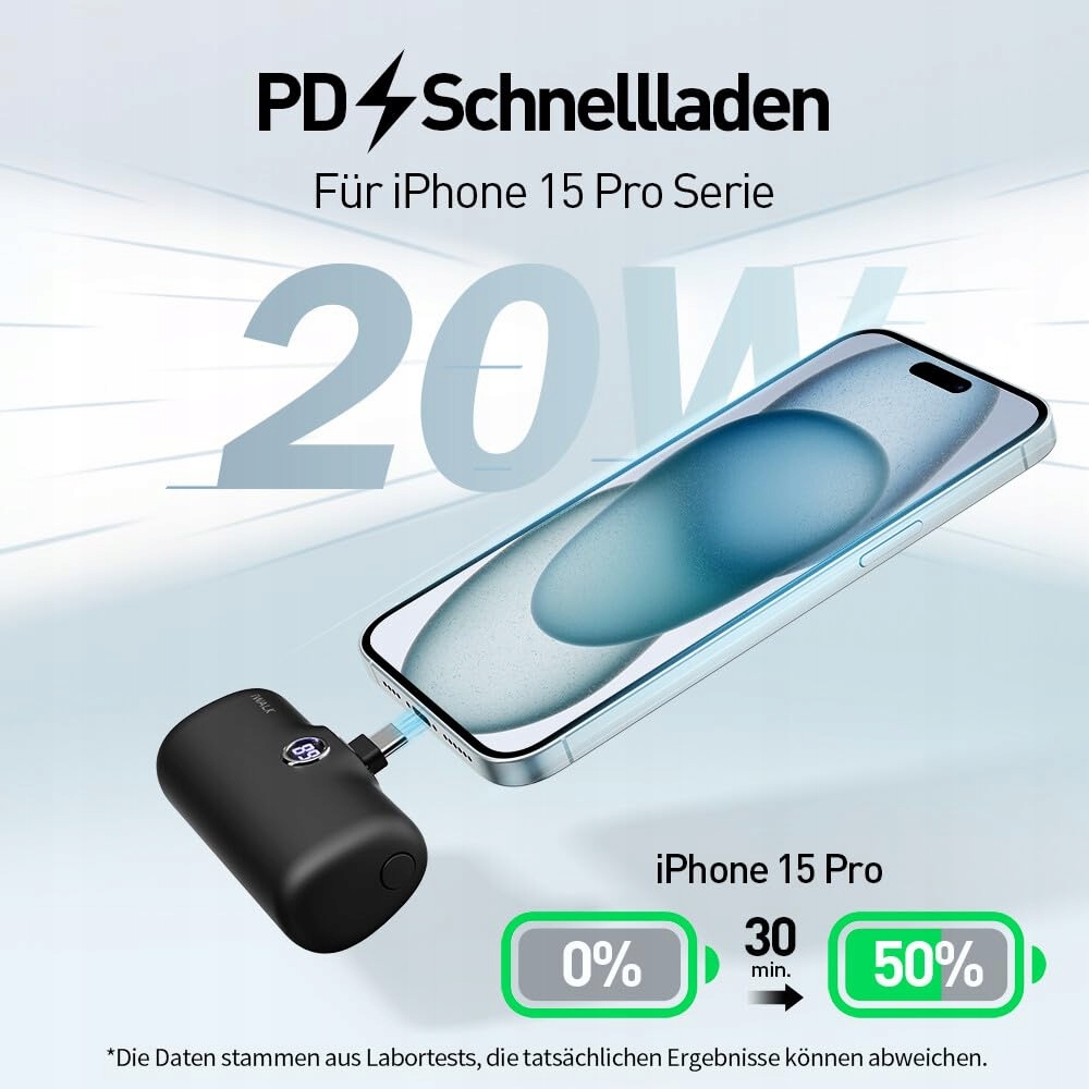 IWALK Powerbank 4800mAh USB-C 20W Szybkie Ładowanie Czarny — miniatura 3
