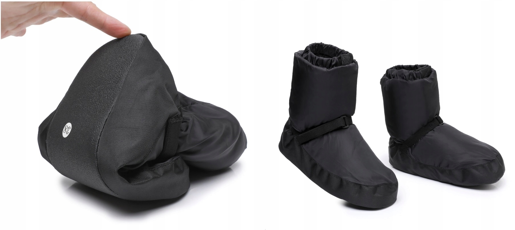 Buty Ocieplające do Tańca Baletki Ocieplacze Czarne 36/37 Kod producenta BO36