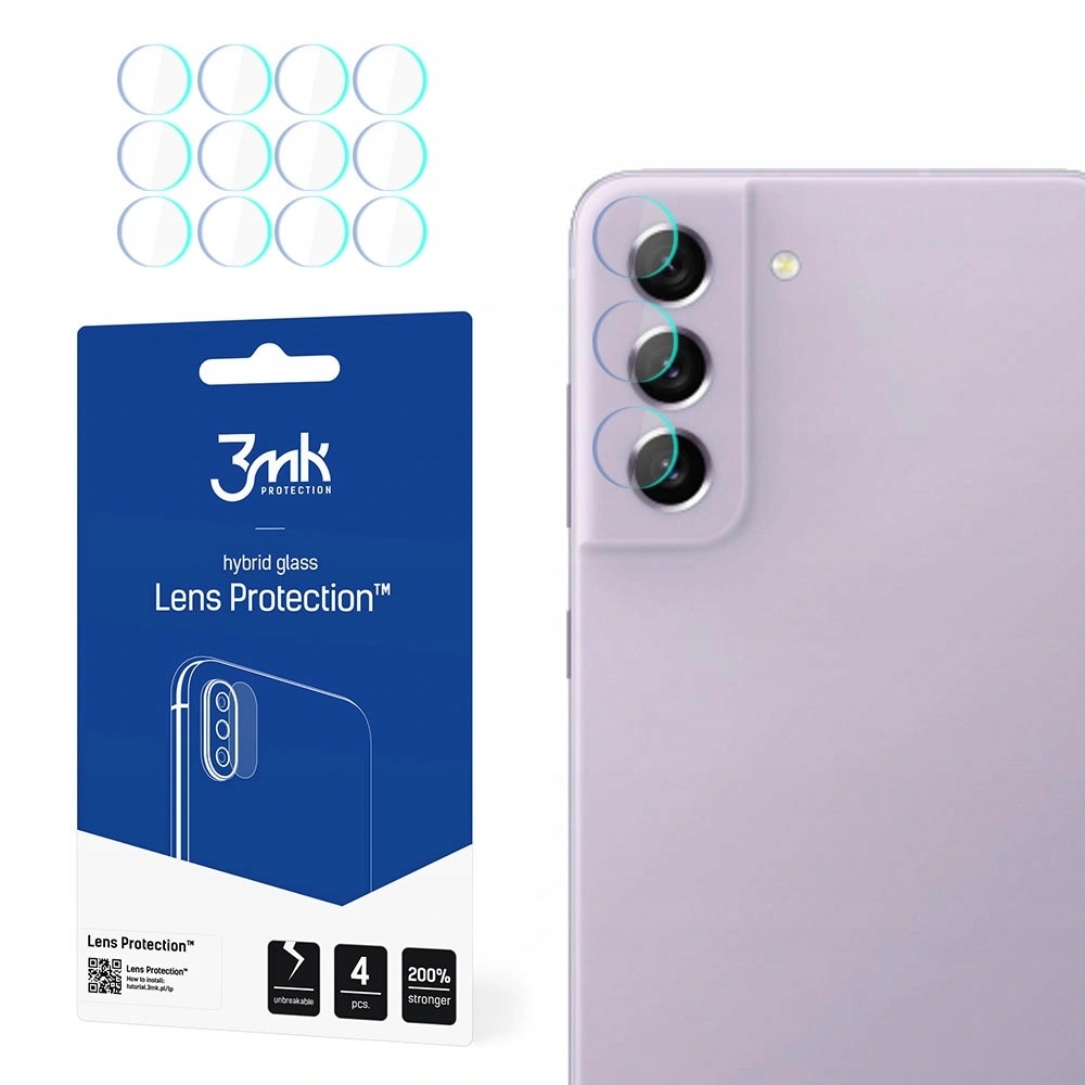 Szkło na aparat 3mk Lens Protection hybrydowe na Samsung Galaxy S21 Fe 5G