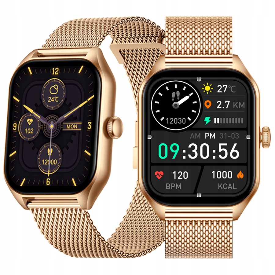 SMARTWATCH ZEGAREK RUBICON DAMSKI ROZMOWY MENU POLSKIE KROKI PULS CIŚNIENIE Model inny