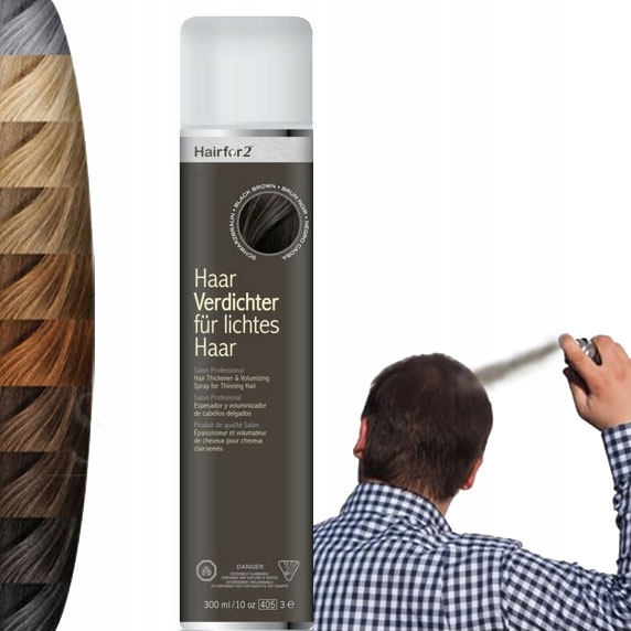 HairFor2 300 ml Mikrovlákna ve spreji Zahušťování