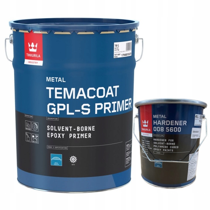 Tikkurila Temacoat Gpl-s Primer Podkład Epoksydowy 20L [zestaw]